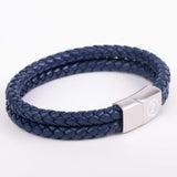 Double Navy-Blue Leather