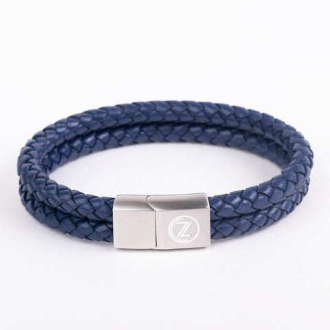 Double Navy-Blue Leather