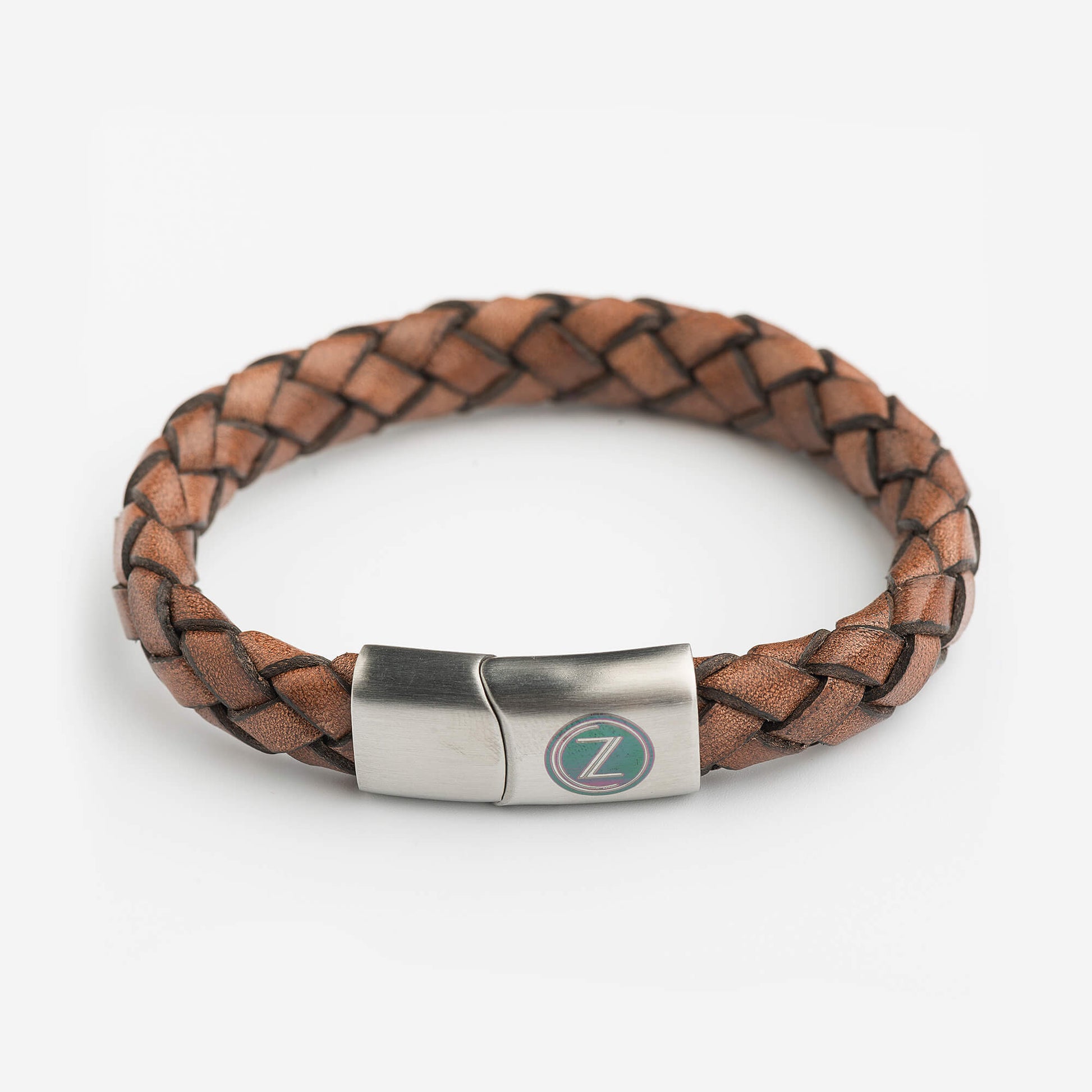  Wide Leather Bracelets Vintage Light Brown.JPG